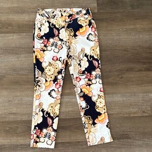 nwt! Chico's Floral Ankle Pants - Multicolor